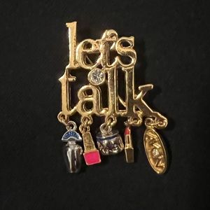 Vintage Avon “Let’s Talk” pin.